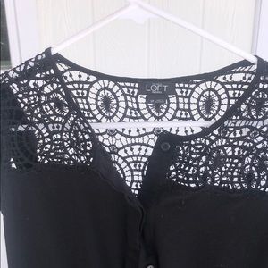 Loft black Romper